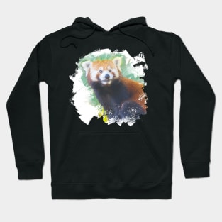 Red Panda Animal Wildlife Jungle Nature Safari Watercolor Hoodie